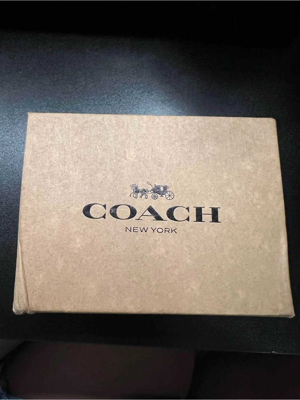 Coach Black Pebbled Leather Bifold Wallet